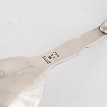 Georg Jensen, a , sterling silver serving spoon, Denmark 1933-44.