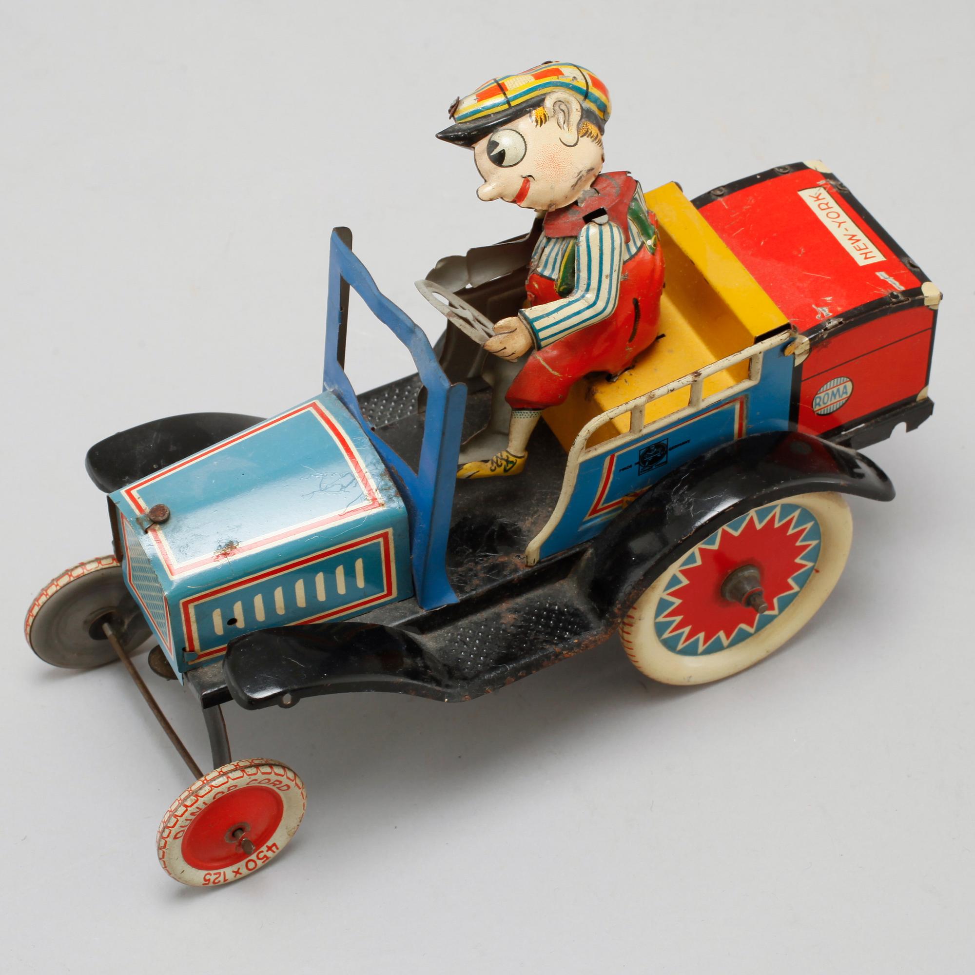 A toy car by EssDee, Germany, first half of the 20th century.