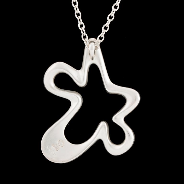 A sterling silver "Splash" pendant by Henning Koppel for Georg Jensen, Denmark.