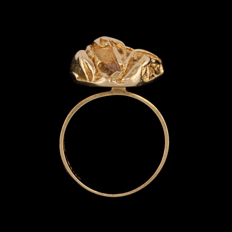RING, 18k guld, Björn Weckström, Lapponia, Finland. Vikt 8 g.