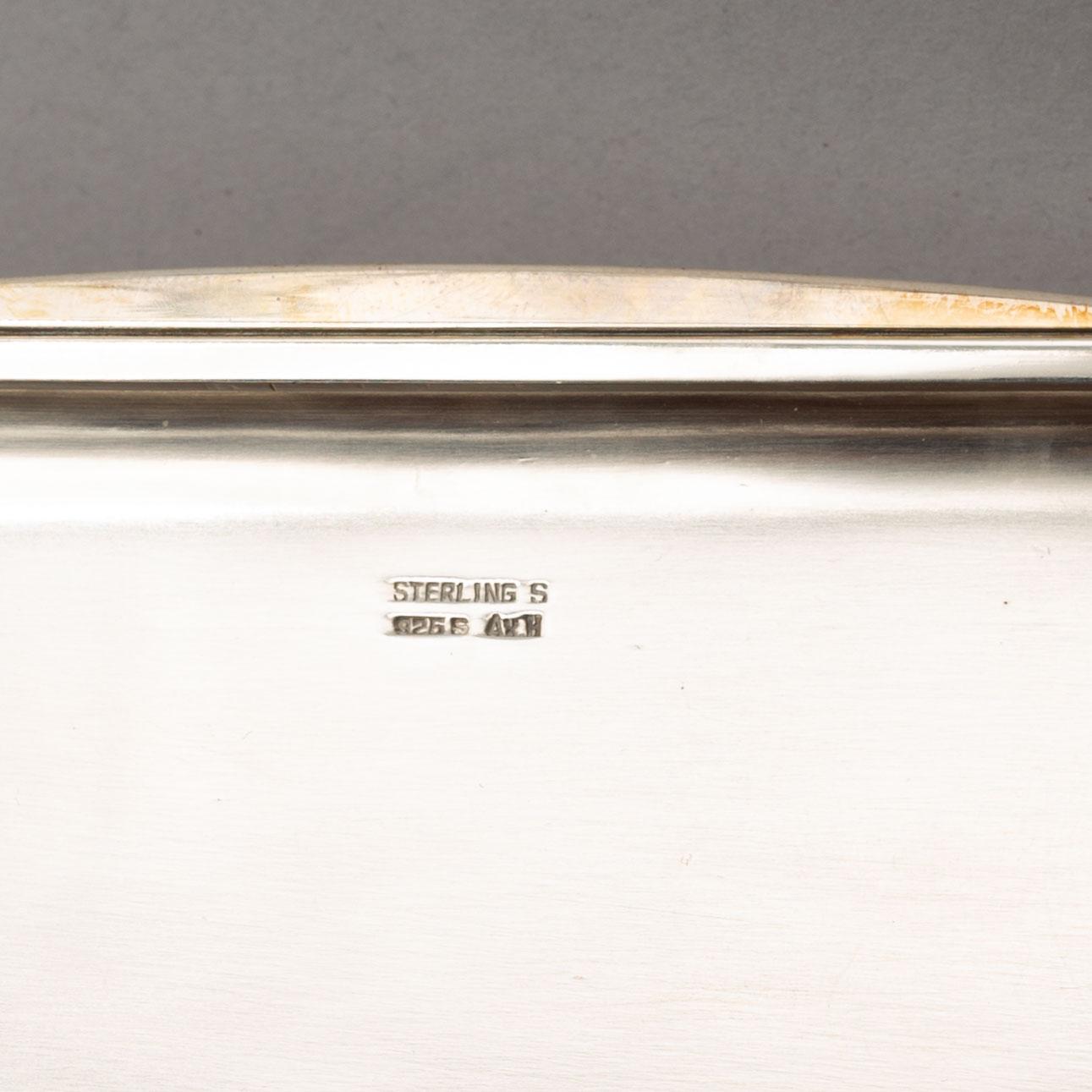 A silver box by Axel Holm, Denmark, second half of the 20th Century.