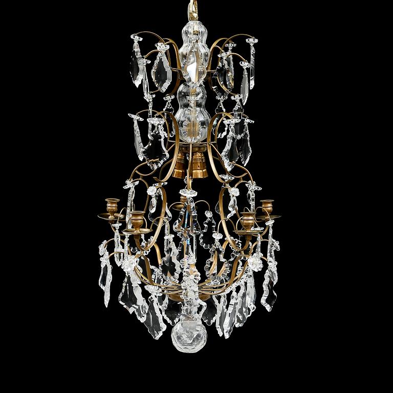 LJUSKRONA, barockstil, 1900-/2000-tal. Höjd 75 cm.