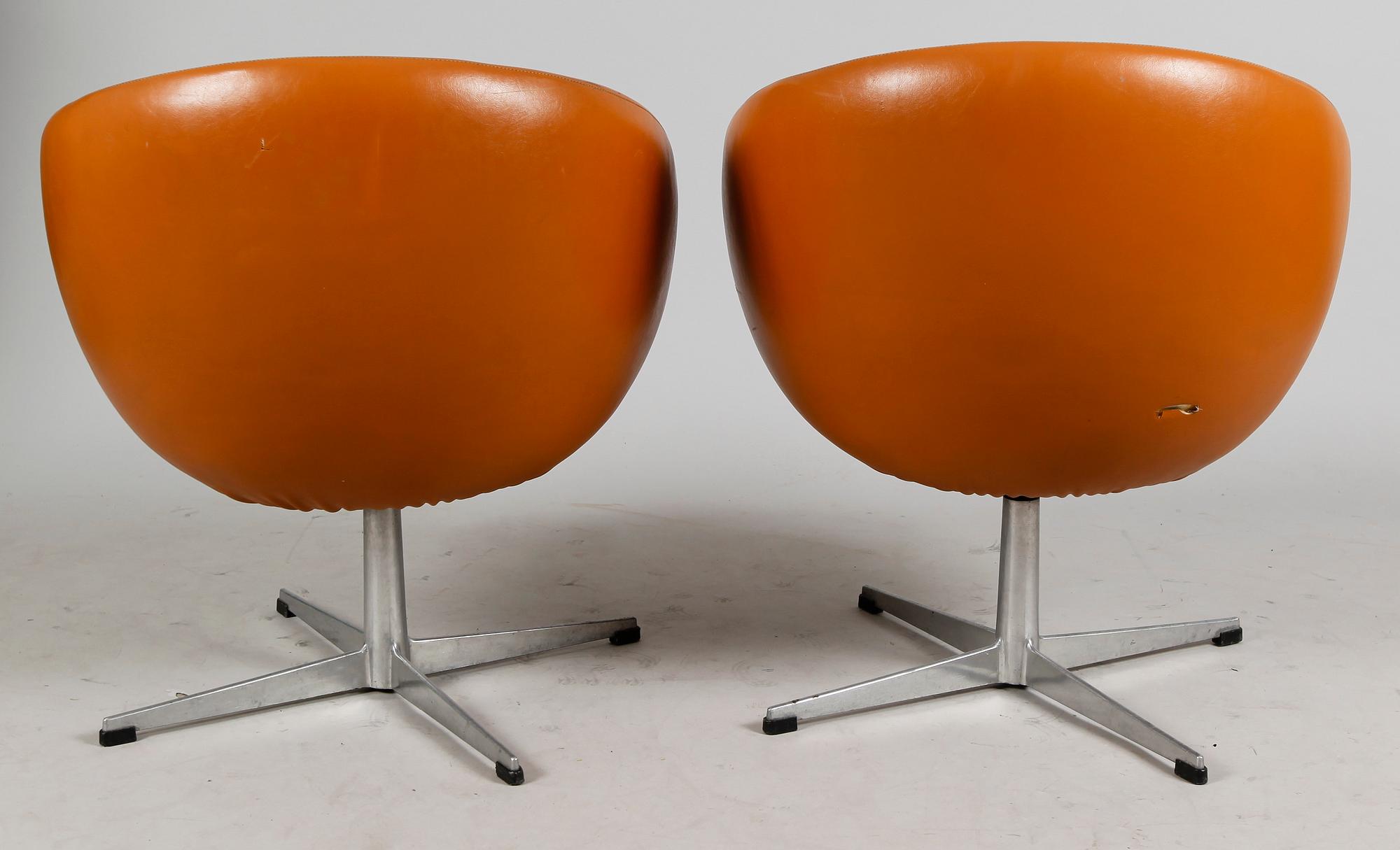 KARMSTOLAR, 1 par, "Rondo", S M Wincrantz Möbelindustri, Skövde, 1960-/70-tal.