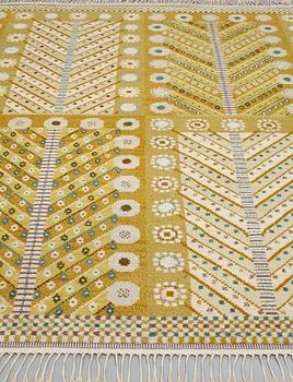 Marianne Richter, A CARPET, "Gula trädet", knotted pile, ca 236,5 x 178,5 cm, signed AB MMF MR.