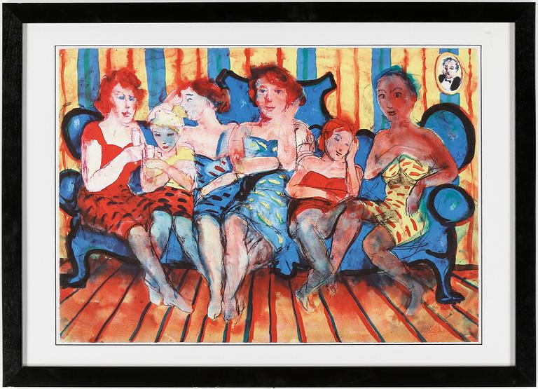 PETER DAHL, färglitografi, signerad och numrerad 240/375.