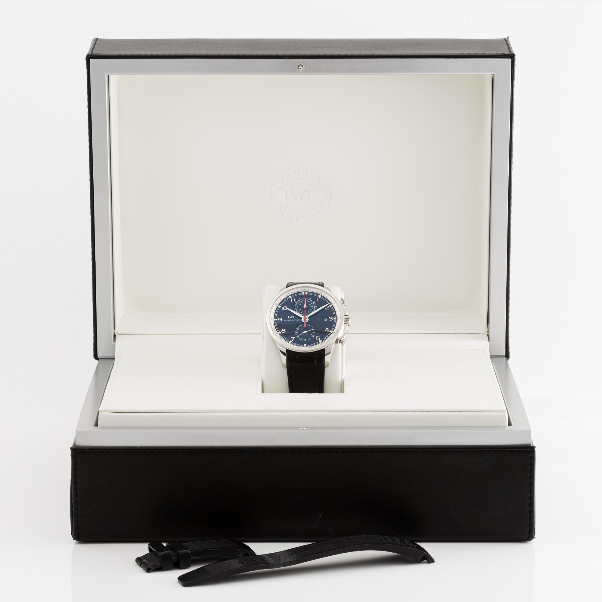 IWC, Schaffhausen, Portuguese Yacht Club, Chronograph, wristwatch, 45,5 mm,.
