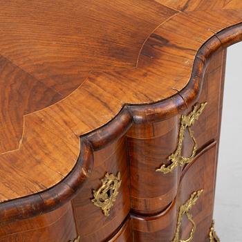 A Rococo-style chest of drawers, 19th century.