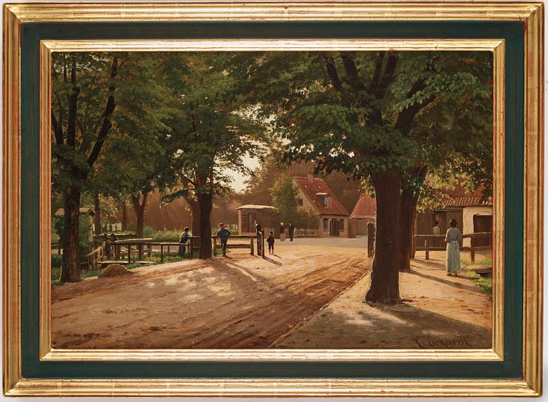 Christian Eckardt, Park scene from Dyrehaven in Copenhagen.