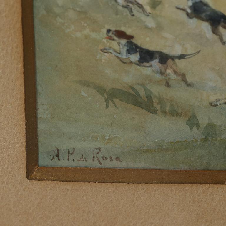 ANNA PALM DE ROSA, gouache, signerad.