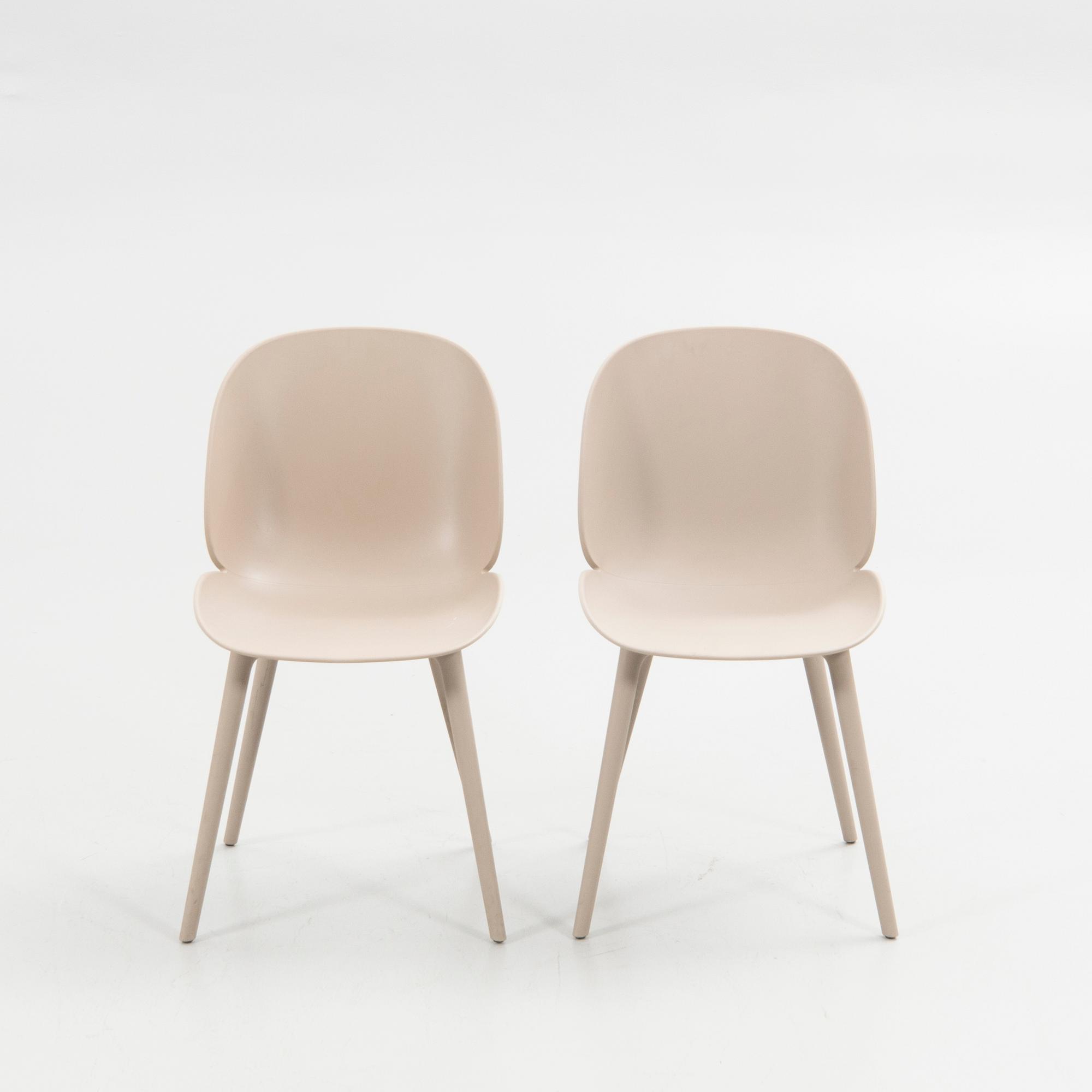 GamFratesi, chairs, 5 pcs, "Beetle Chair", Gubi, Denmark.
