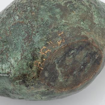 Henrik Allert, skulptur, patinerad brons, signerad.