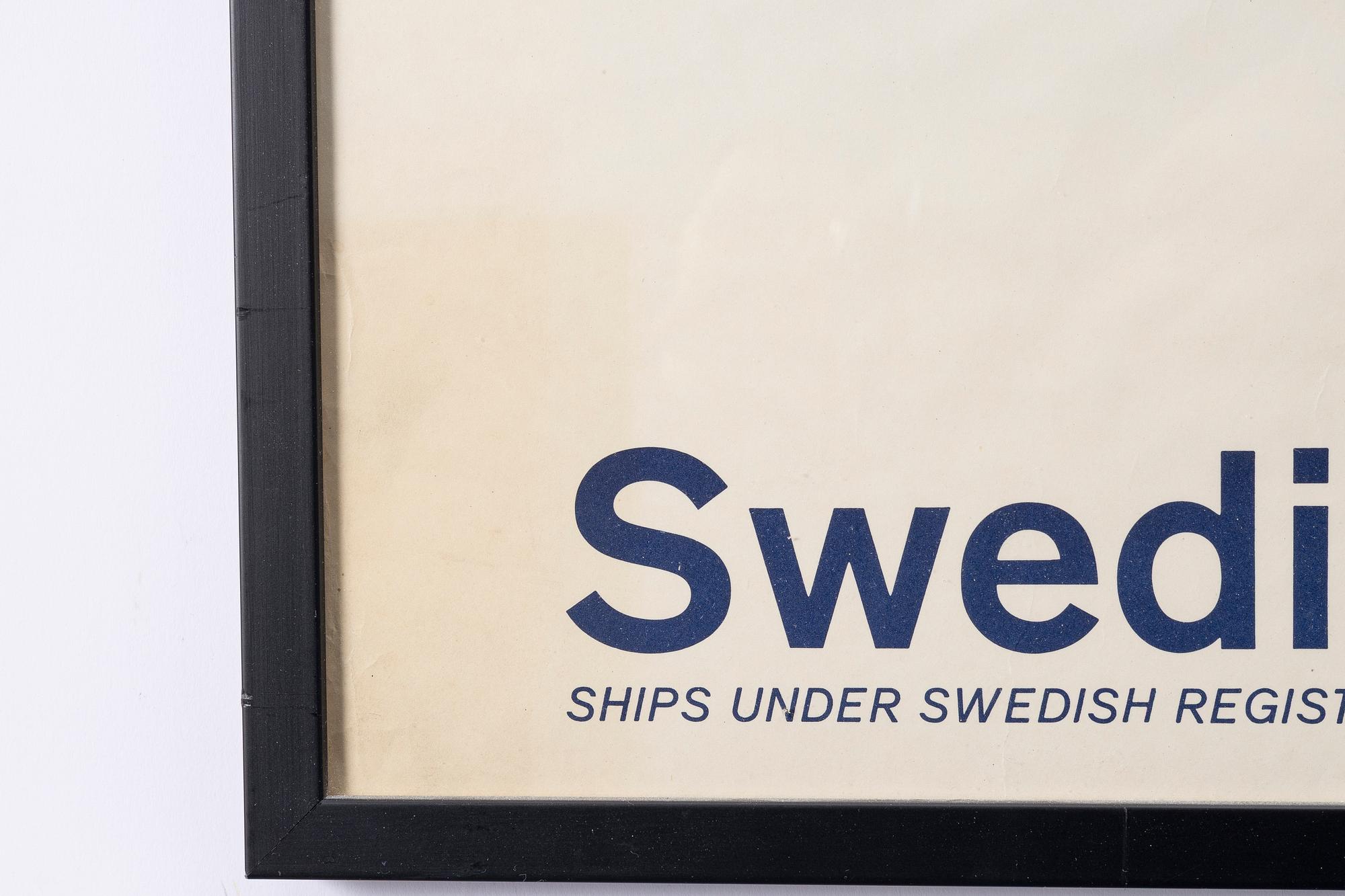 Swedish American Line, advertising poster, 1960s/70s.