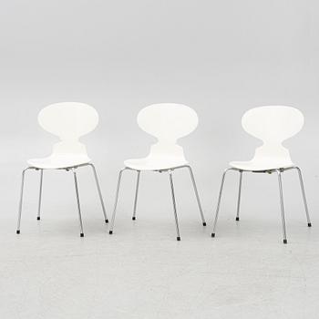 Arne Jacobsen, a set of four 'Myran' chairs, Fritz Hansen, Denmark, mid 20th Century.