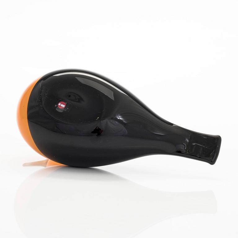 Oiva Toikka, lasilintu, "Oriol", signeerattu O. Toikka Nuutajärvi.