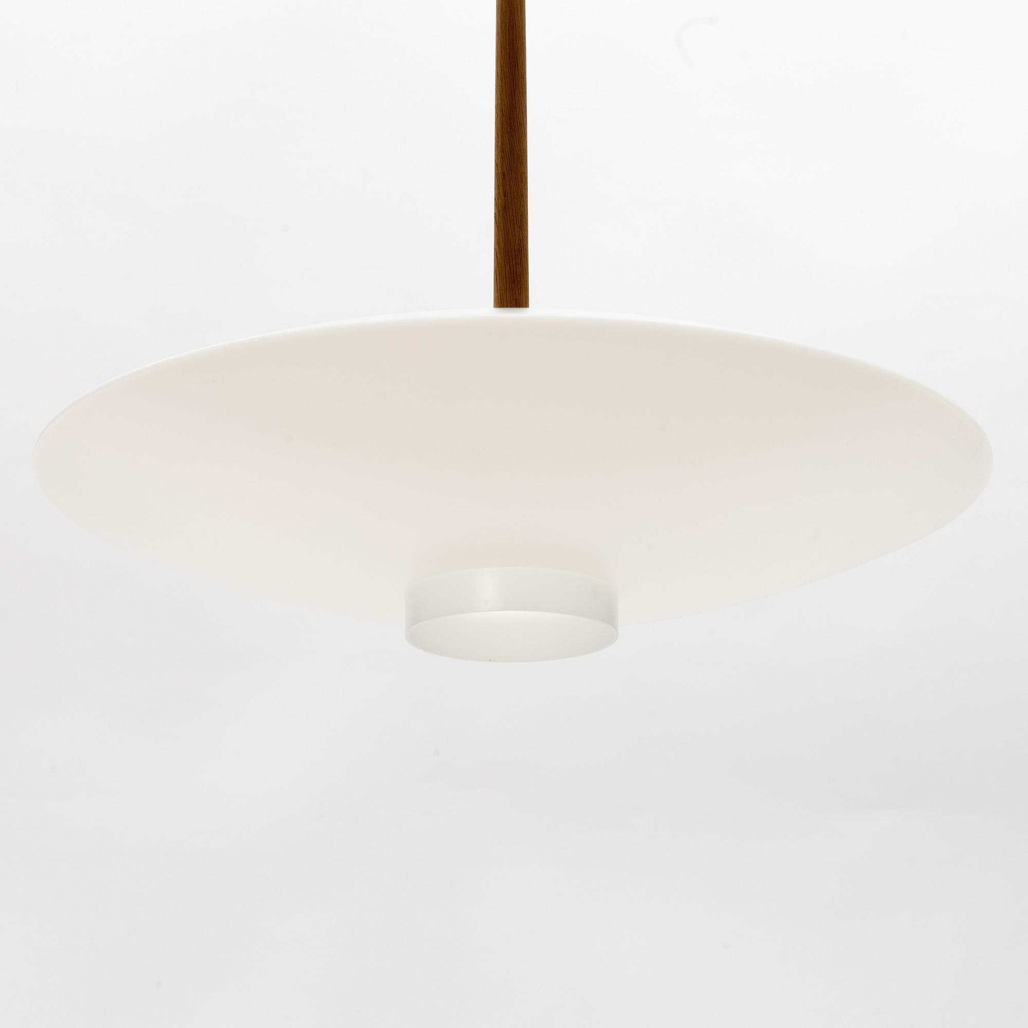 Uno & Östen Kristiansson, a 'Discus' ceiling light, Luxus, Vittsjö, 1960's.