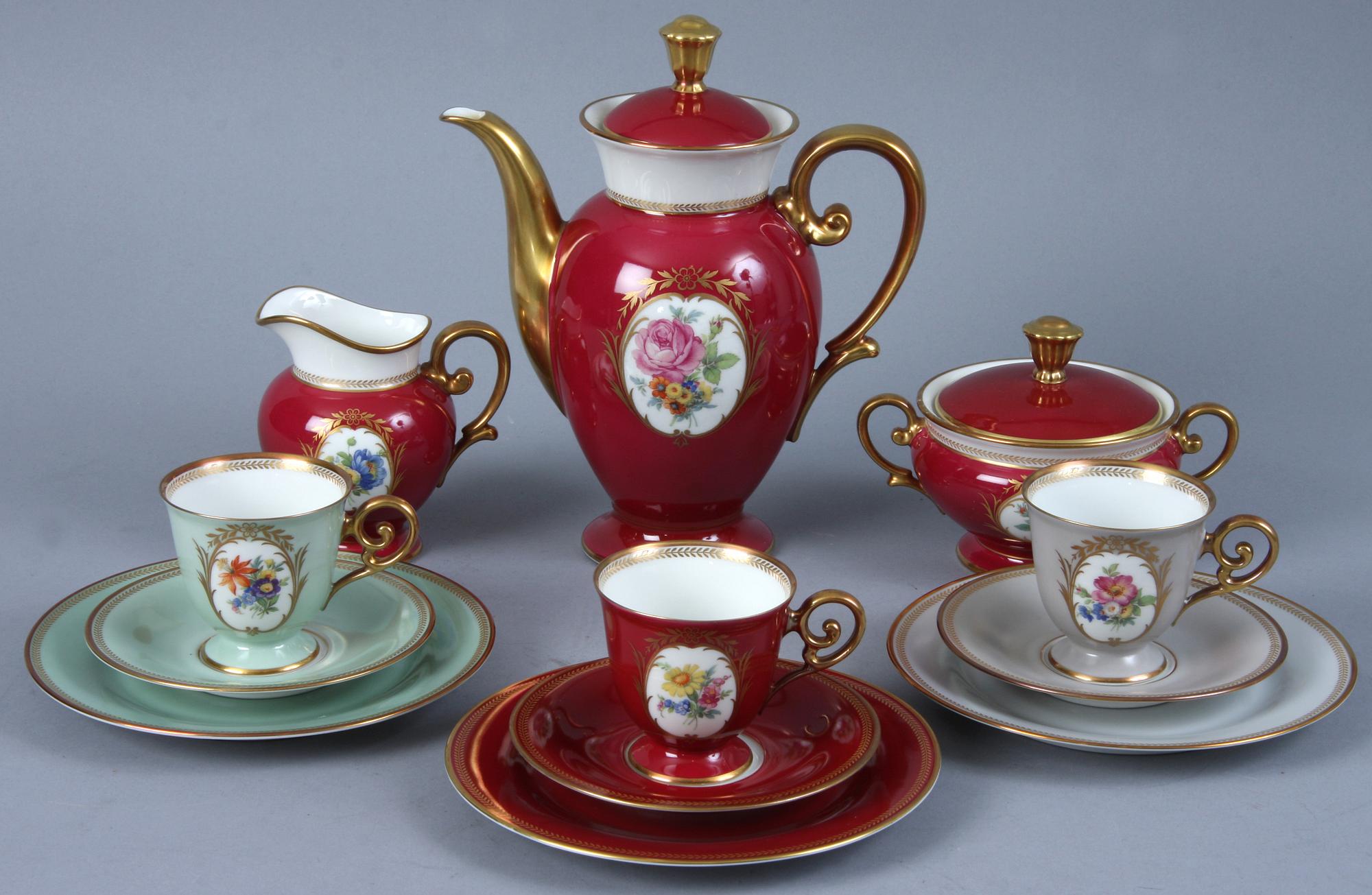 KAFFESERVIS, 26 delar, Bavaria, 1900-talets mitt.