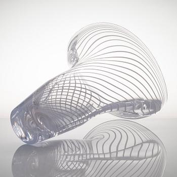 KARI ALAKOSKI, a 'Bipolar' glass sculpture, signed Kari Alakoski 2014. Glass Studio Mafka & Alakoski.
