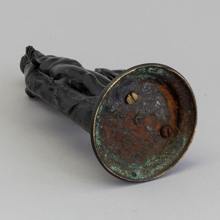 A cast metal sculpture with impressed marks for G Sommer Napoli, second half of the 19th century.