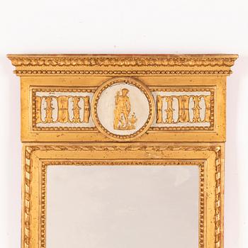 Mirror, late Gustavian, circa 1800.