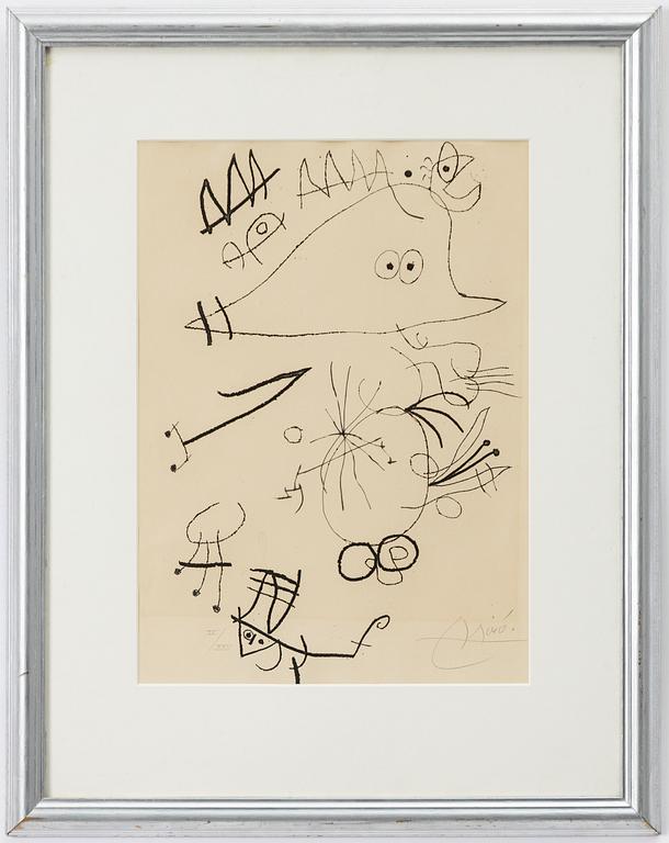 Joan Miró, From "Le Miroir de L'Homme par les Bêtes".