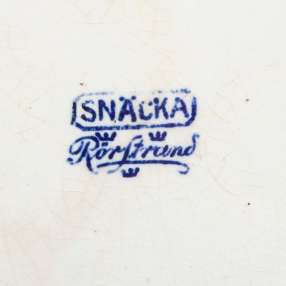 A Rörstrand "Snöckan" floeer pot flintware early 1900s.
