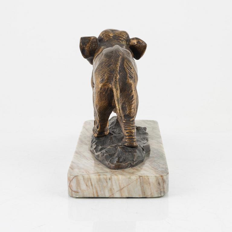 Ernest Louis Adnin, after, a bronze sculpture, signed.