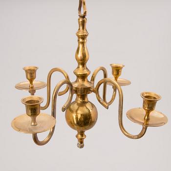 Set of seven 20th Century brass objects.