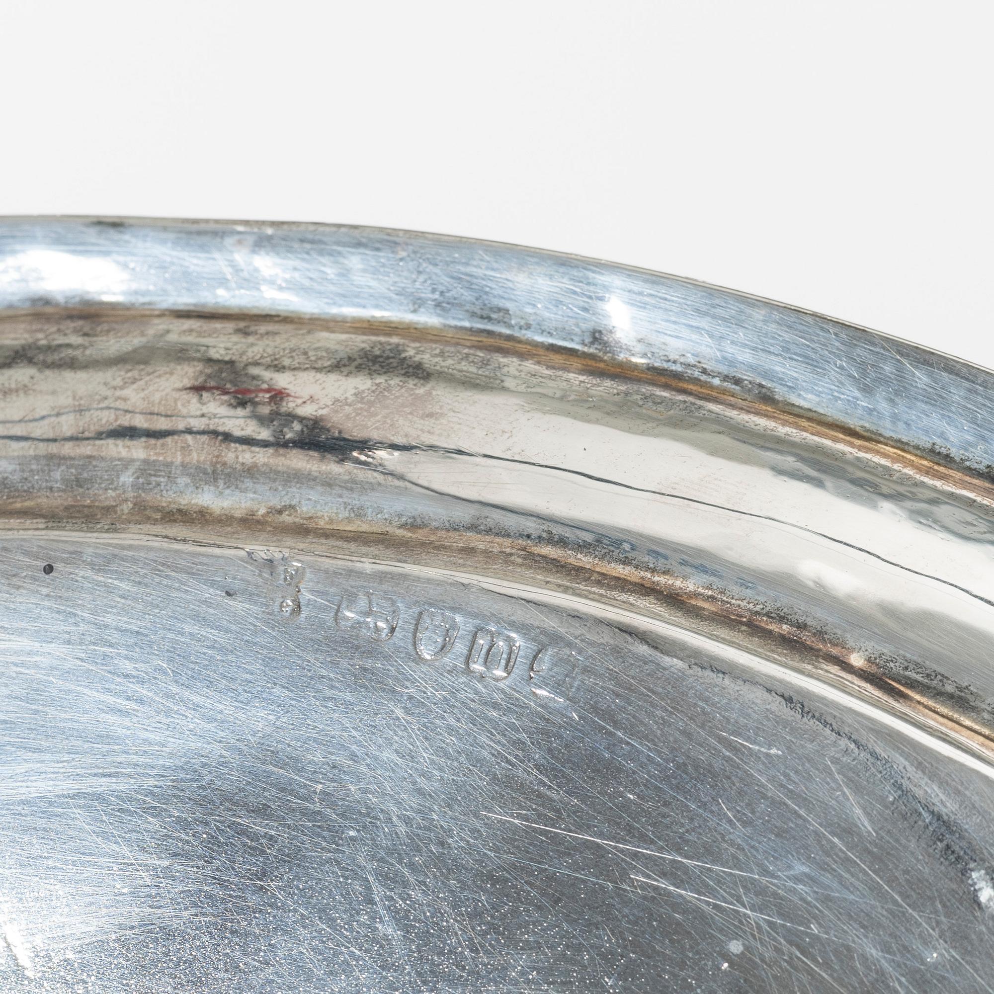 Bricka, silver, London, England, 1788.