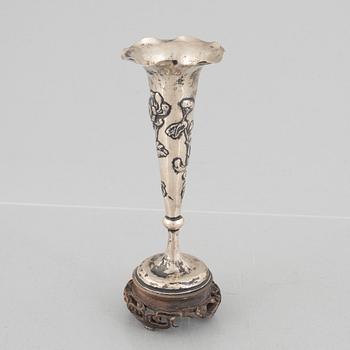 A Chinese silver vase, around 1900.