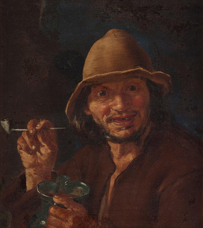 Bernhard Keilhau (Monsù Bernardo), tillskrivna, Porträtt av en kvinna & porträtt av en piprökande man.