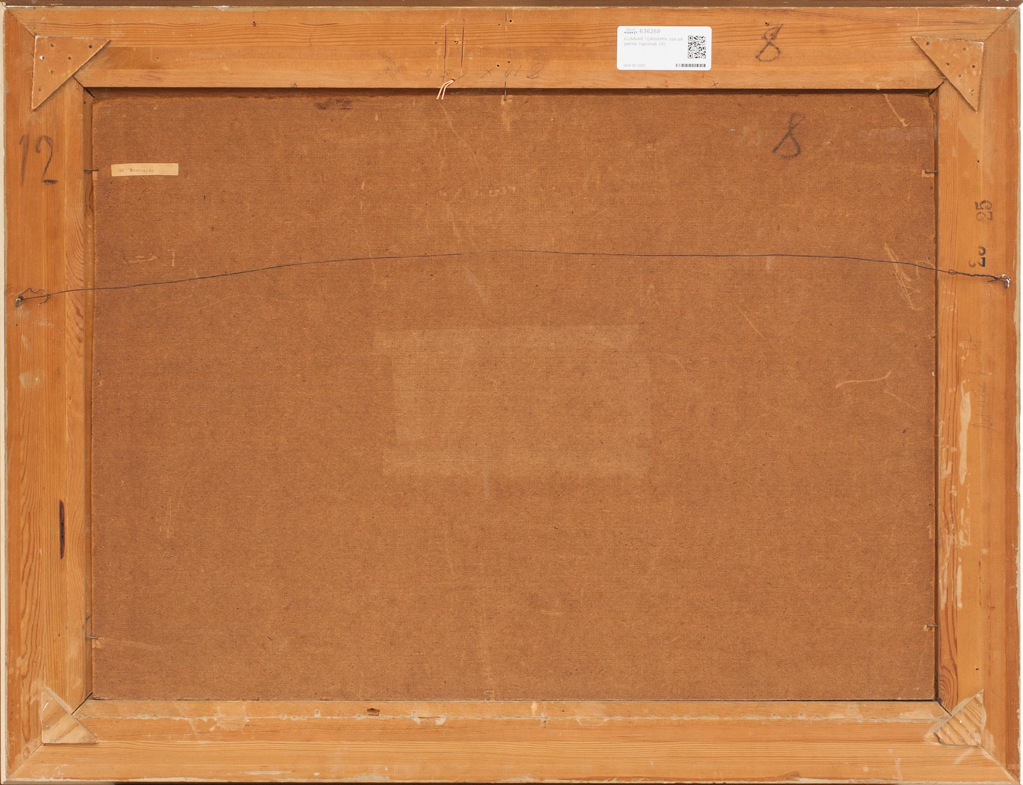 GUNNAR TORHAMN, olja på pannå, signerad.