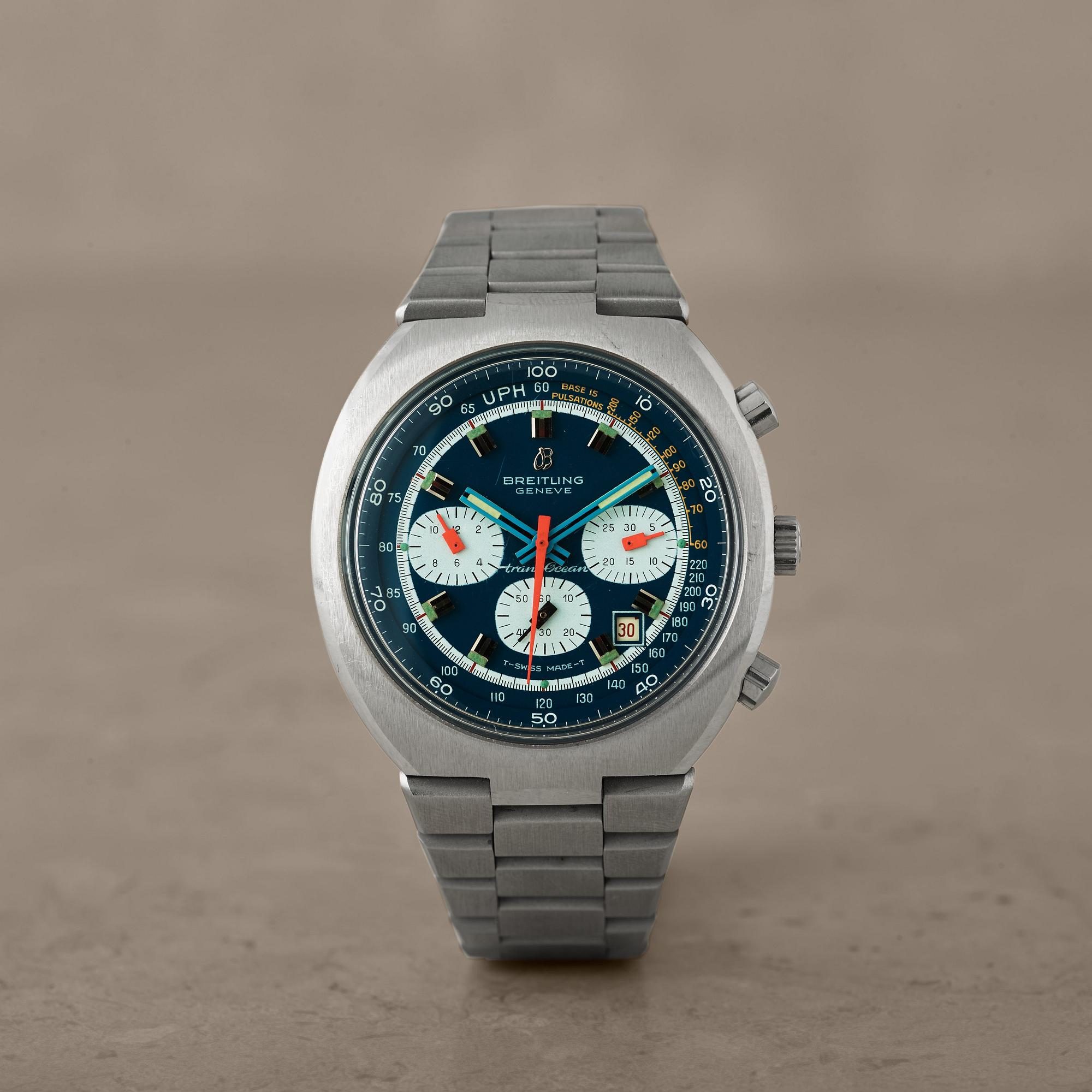 BREITLING, Geneve, TransOcean, chronograph, wristwatch, 42,5 mm,