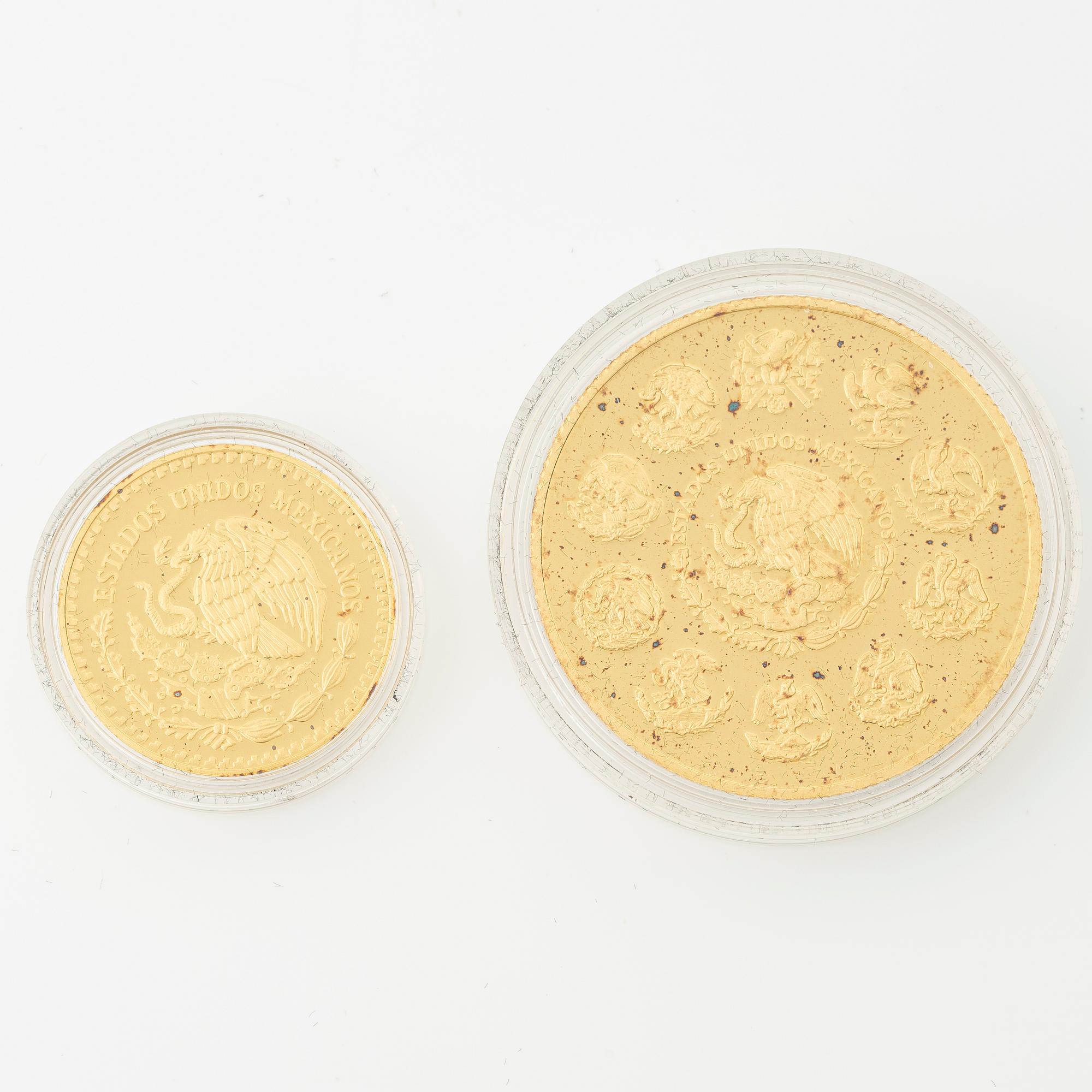 Myntset, guld, Mexico, "Libertad, 30 th Anniversary 1981-2011", utgiven av Casa de Moneda de México.