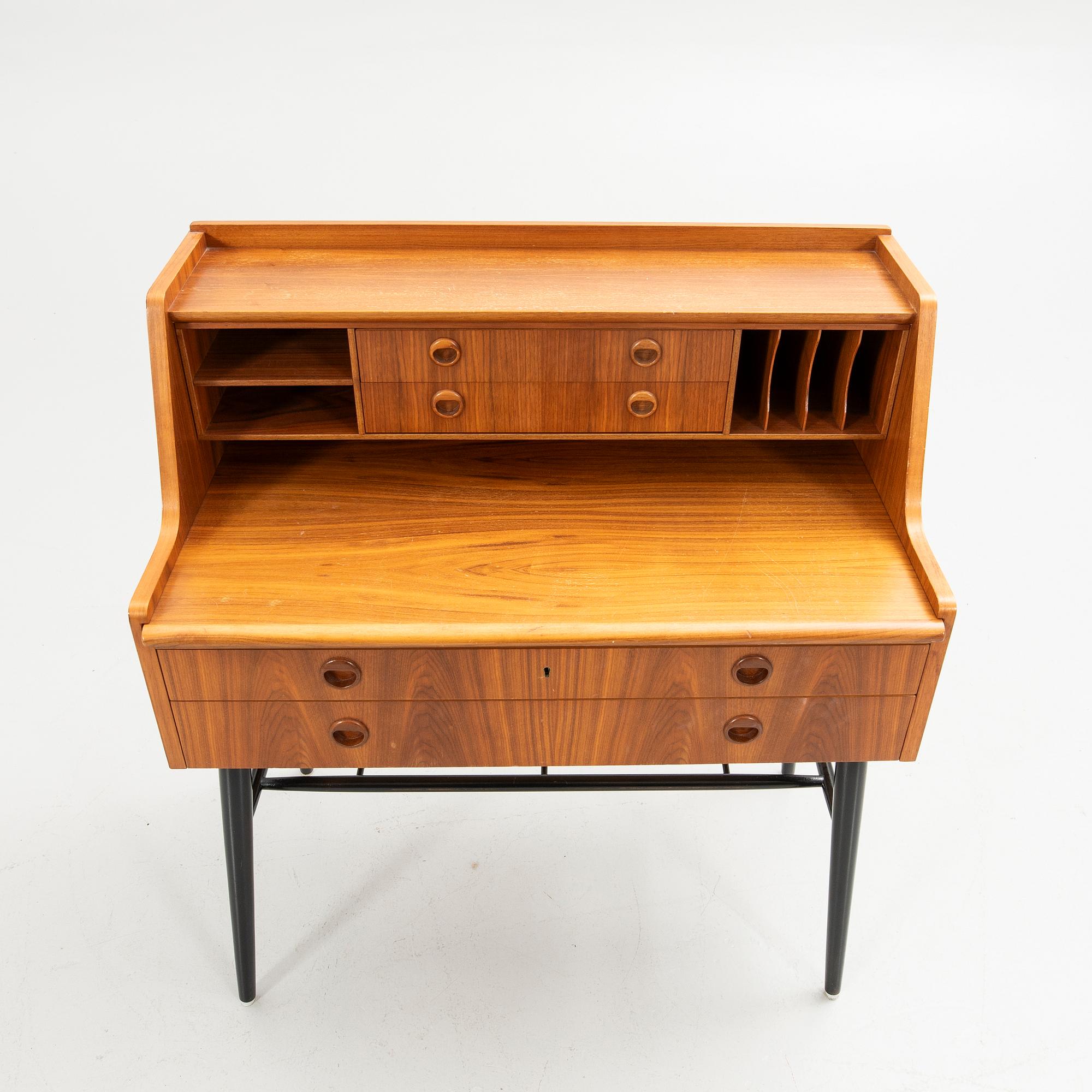 Sekretär, teak, 1960-tal.