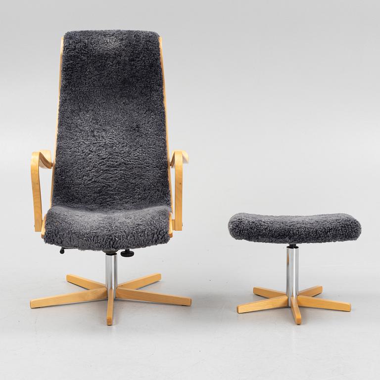 Andersson Brothers, armchair with footstool, "Furiren".