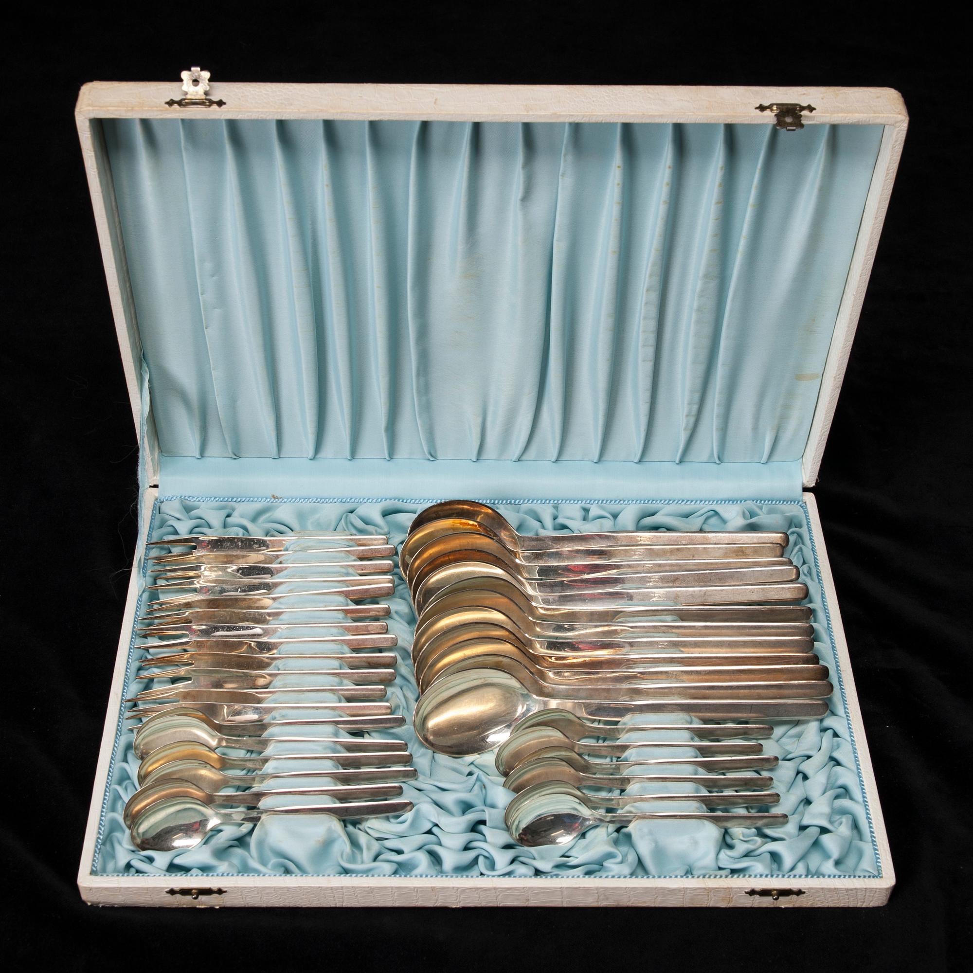 BESTICKUPPSÄTTNING, 99 delar, silver, "Marski", Tapio Wirkkala, Kultakeskus Tavastehus, 1960-tal.