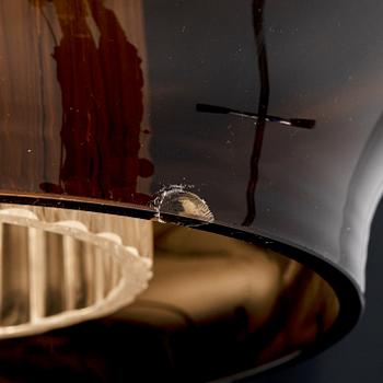 Carl Fagerlund, taklampa, Orrefors, 1970-tal.