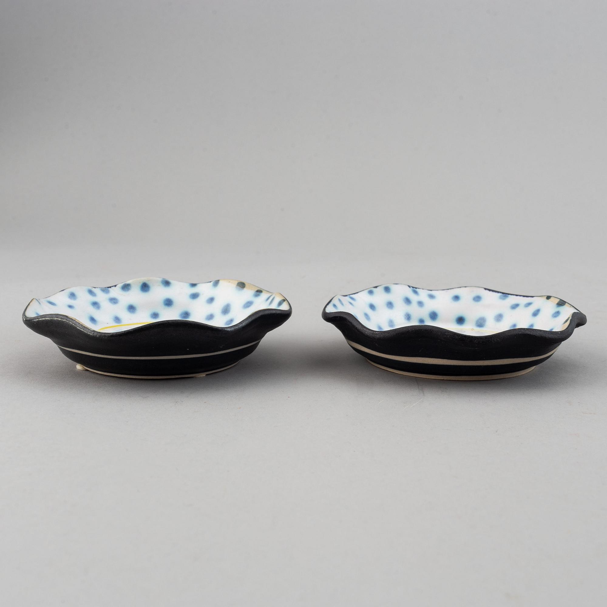 Herman Fogelin, 5 stoneware pieces, signed.