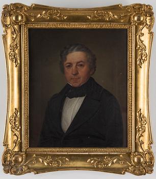 CARL WILHELM NORDGREN, portrait, oil on canvas, signed and dated 1848.