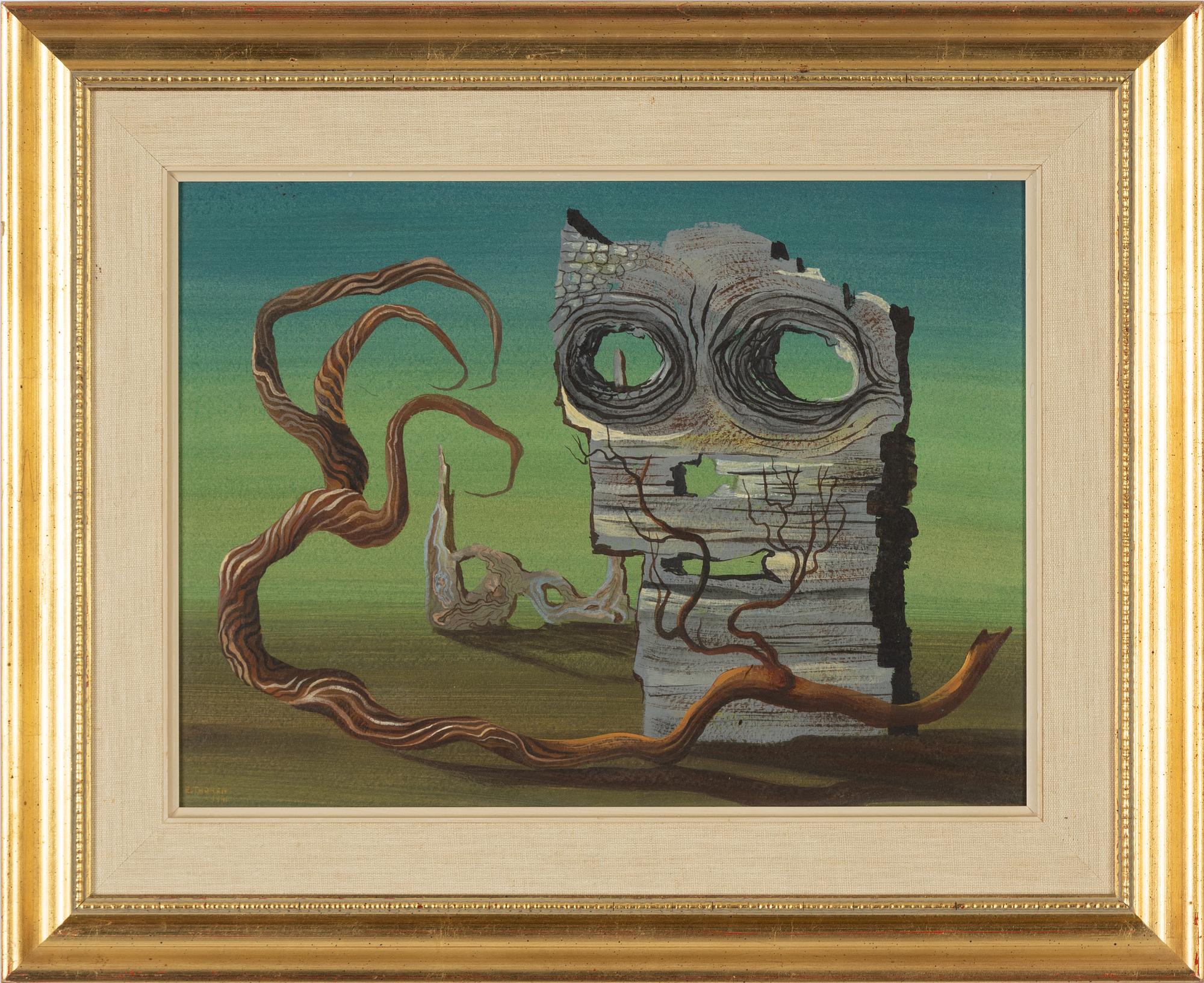 Esaias Thorén, gouache, signed and dated 1941.