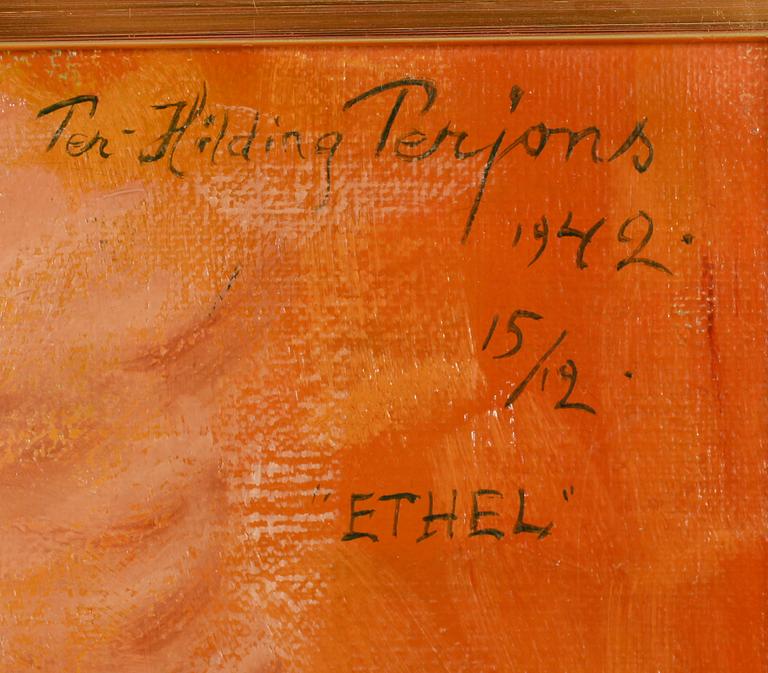 PER-HILDING PERJONS, olja på duk, sign och dat 15/2 1942.