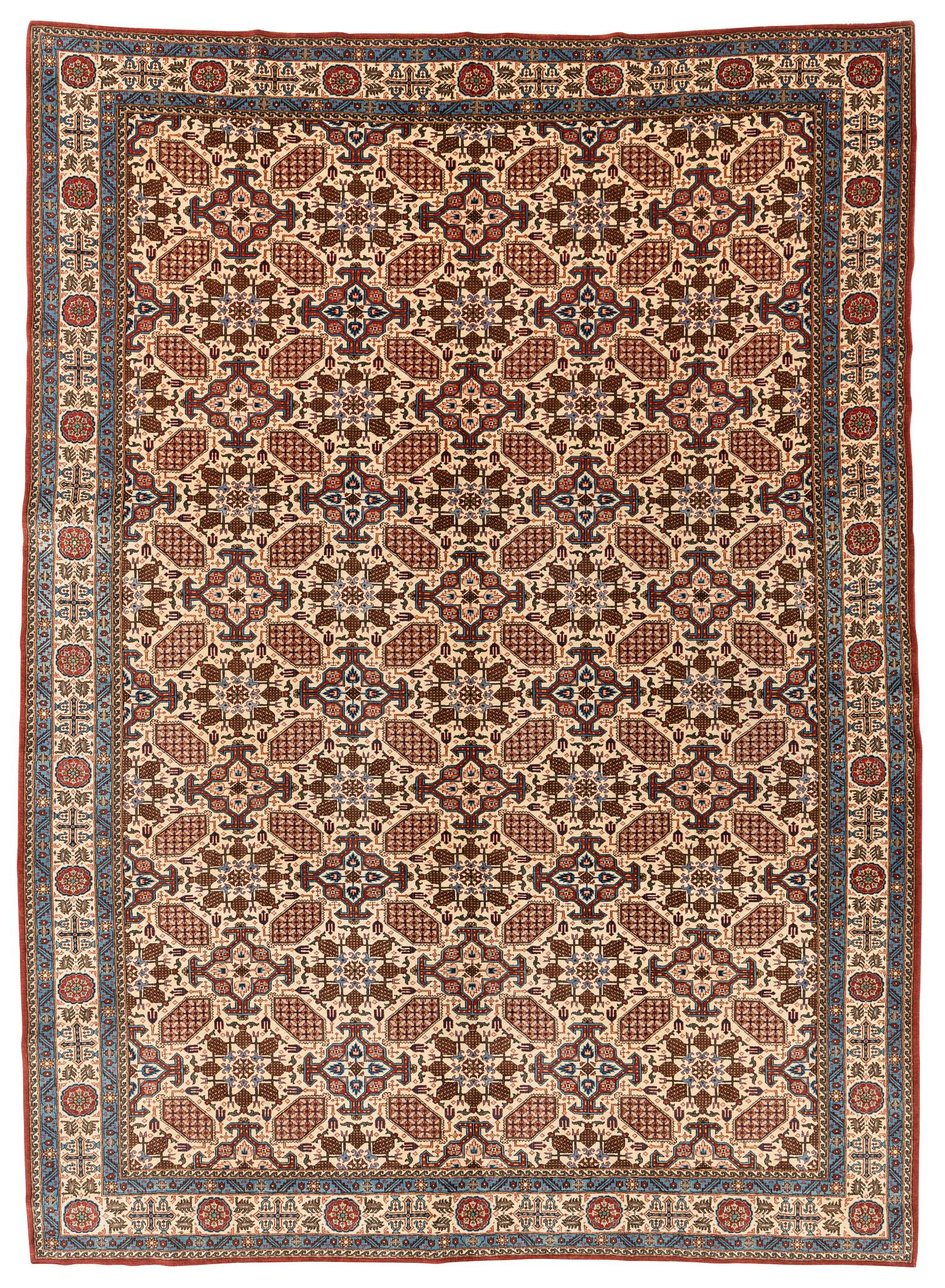Matta, semiantik Ghom, centrala Iran, ca 318 x 235 cm.