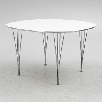 Bruno Mathsson & Piet Hein, a 'Supercircle' dining table, Fritz Hansen, Denmark.