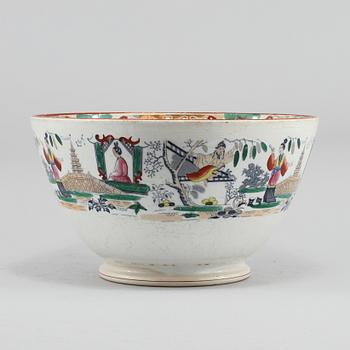 BÅLSKÅL, porslin, sent 1800-tal.