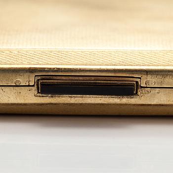 A art deco cogarette case made of 14K gold. Riemer, Czechoslovakia 1920s-30s.