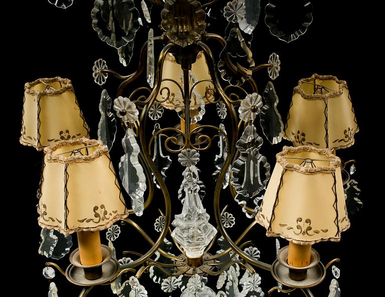 LJUSKRONA, rokokostil, 1900-talets mitt/andra hälft, höjd 80 cm.