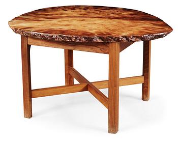 448. A Josef Frank agate top table on a mahogany base, by Svenskt Tenn.