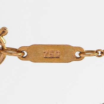 Tiffany & Co, kaulakoru, sydänriipus avaimenreiällä, 18K kultaa.