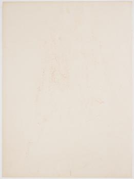 Gudmar Olovson, drawing. Red crayon. Signed.