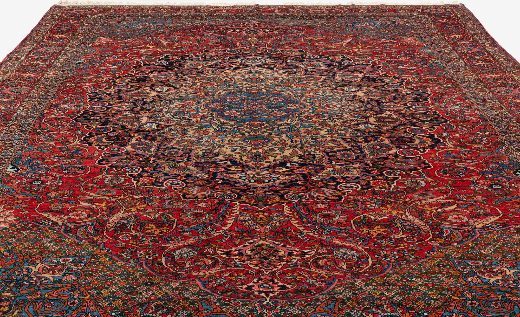 A carpet, semi-antique, Chaharmahal/Bakhtiari Province, ca 475 x 333 cm.